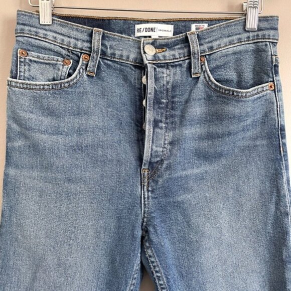 RE/DONE Levi's High Rise Ankle Crop Jeans - 28", made in the USA 🇺🇸 - Picture 4 of 14